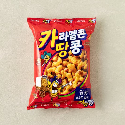 Crown Caramel Corn Peanut Snack