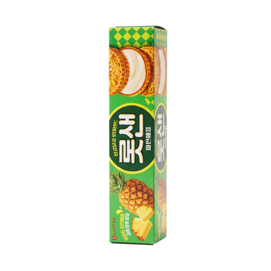 Lotte Sand Pineapple Cream Sandwich Biscuits