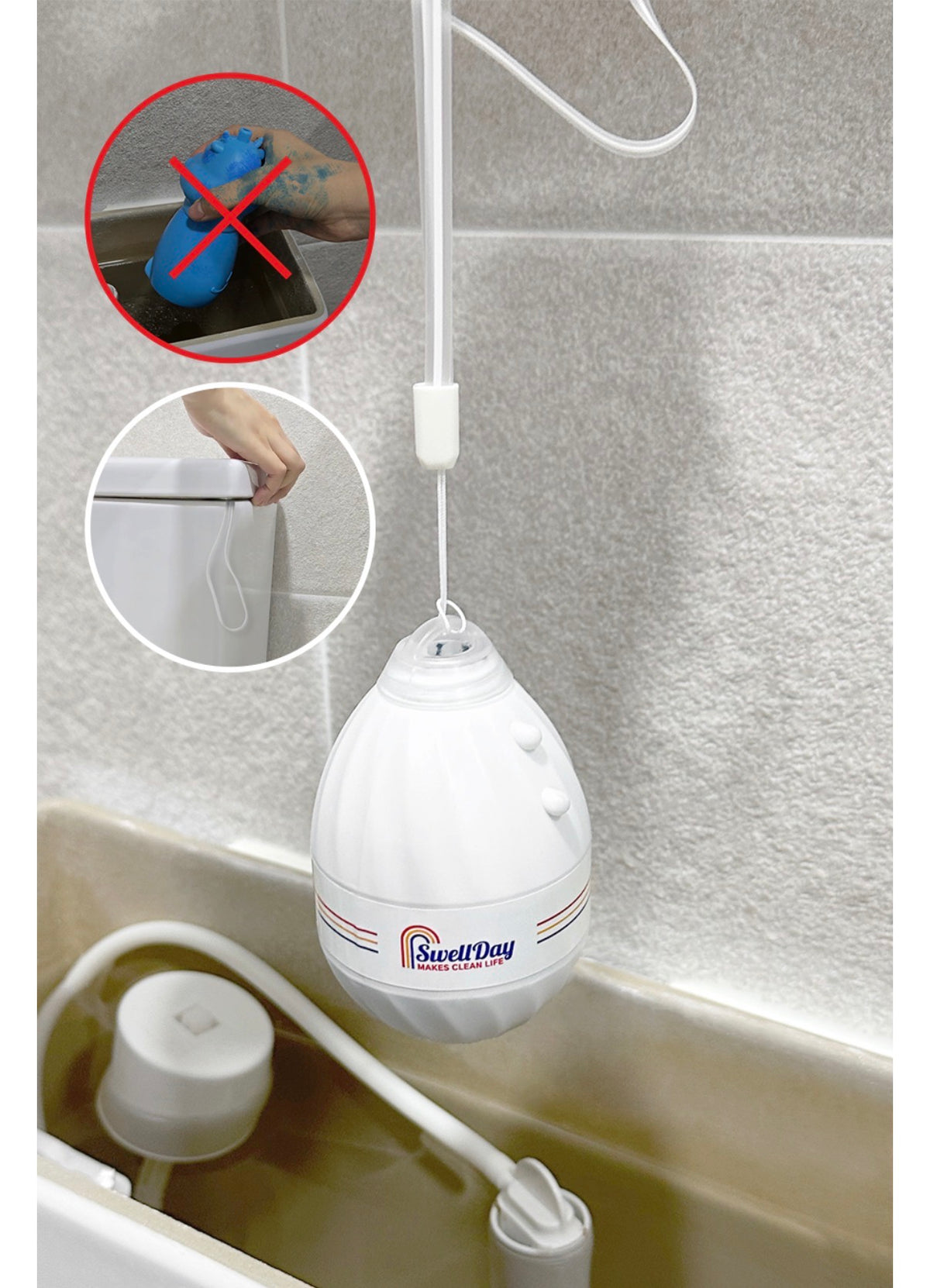 Swell Day Hanging Bottle Toilet Bowl Cleaner with String (200 g)